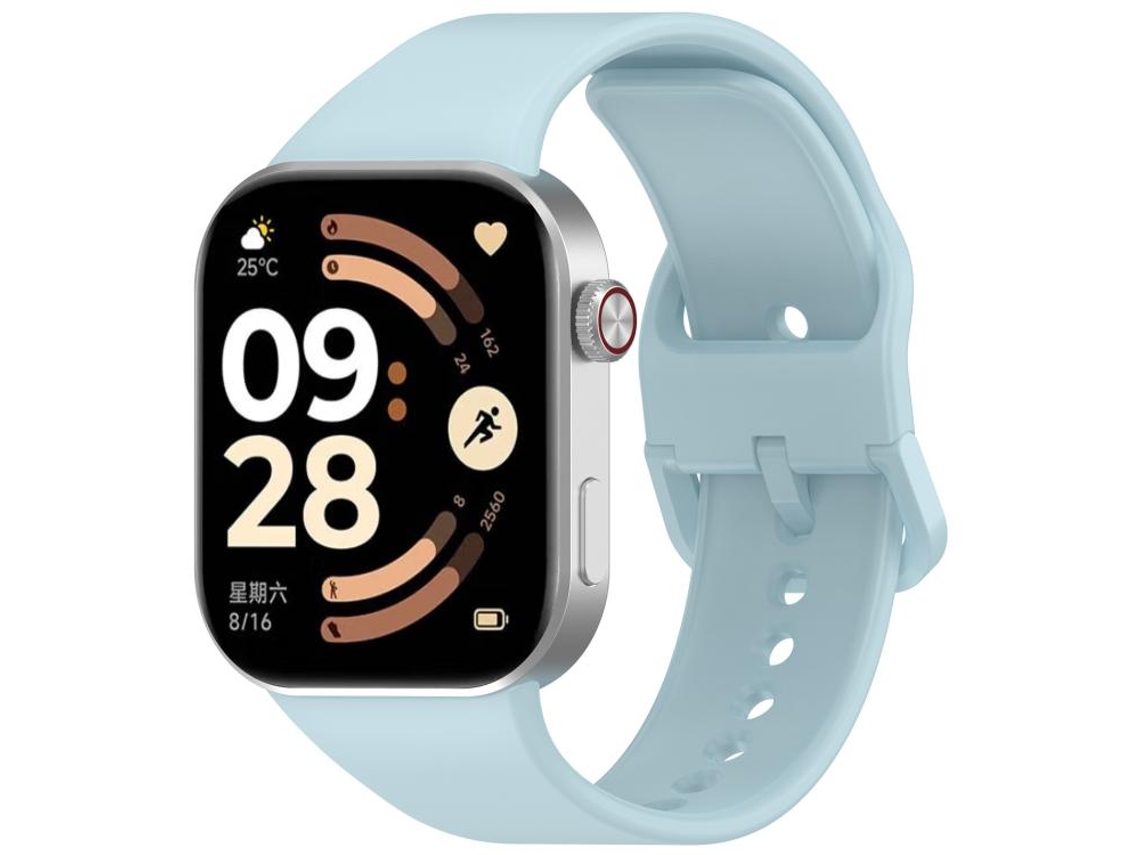 Bracelete para Xiaomi Band 9 Pro / 8 Pro Silicone Esportivo Fecho Reverso Dedicado Azul Claro XIAOMOYU
