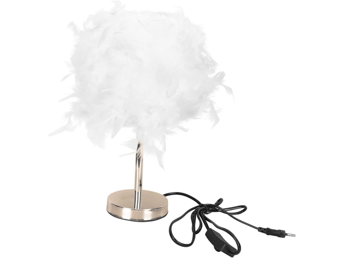 Abajur De Cabeceira Com Penas Para Casa, Abajur Criativo Com Penas, Abajur De Mesa Decorativo.