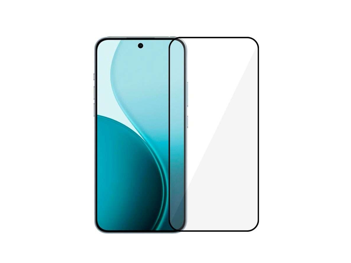 Película De Vidro Temperado Completa Preto Para Oppo Reno 14