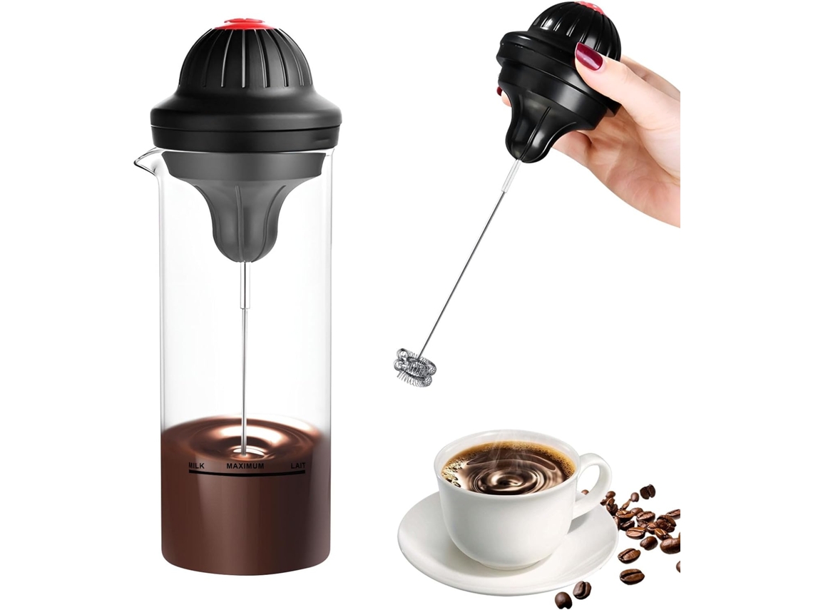 Espumador de Leite Portátil a Bateria para Café Cappuccino Chocolate Quente AQUAFORGE