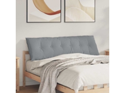 Vidaxl Travesseiro Para Costas Cinzento-claro 160 X 19 X 50 Cm Tecido