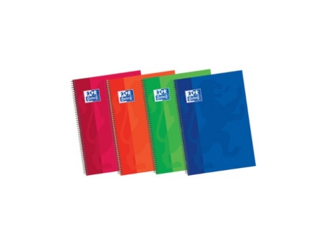 Livro Paq/5 Cuaderno Espiral Fº 80h 90g Pauta 3.5 C/m Tapa Extradura Colores Surtidos De Desconocido (espanhol)
