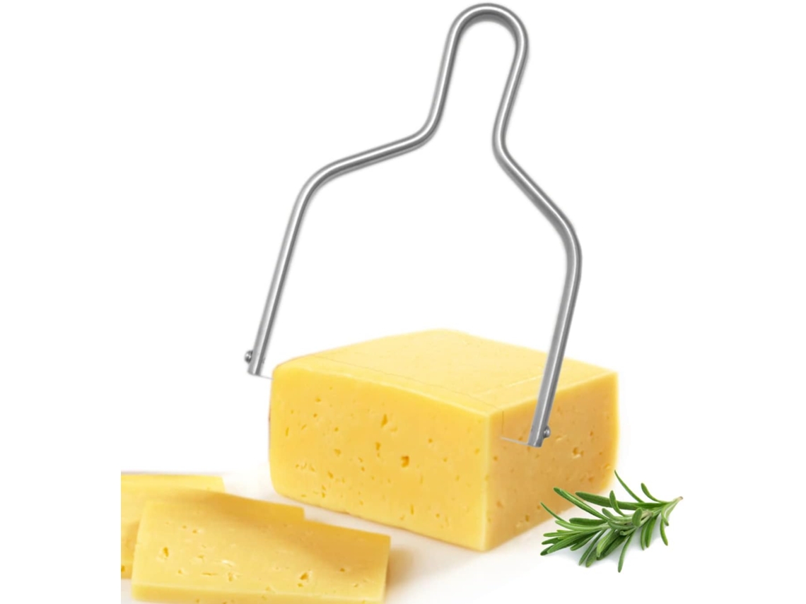 Fatiador De Queijo Aço Inoxidável Com Fio Para Cortar E Manteiga(2 Peças)