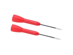 2pcs Sonda de Teste de Perfurar 1mm Isolada Cat Ii 600v/10a para Multímetro Material Pa e Latão