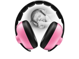 Protetor Auricular Infantil Antirruído, Rosa, para Dormir AQUAFORGE