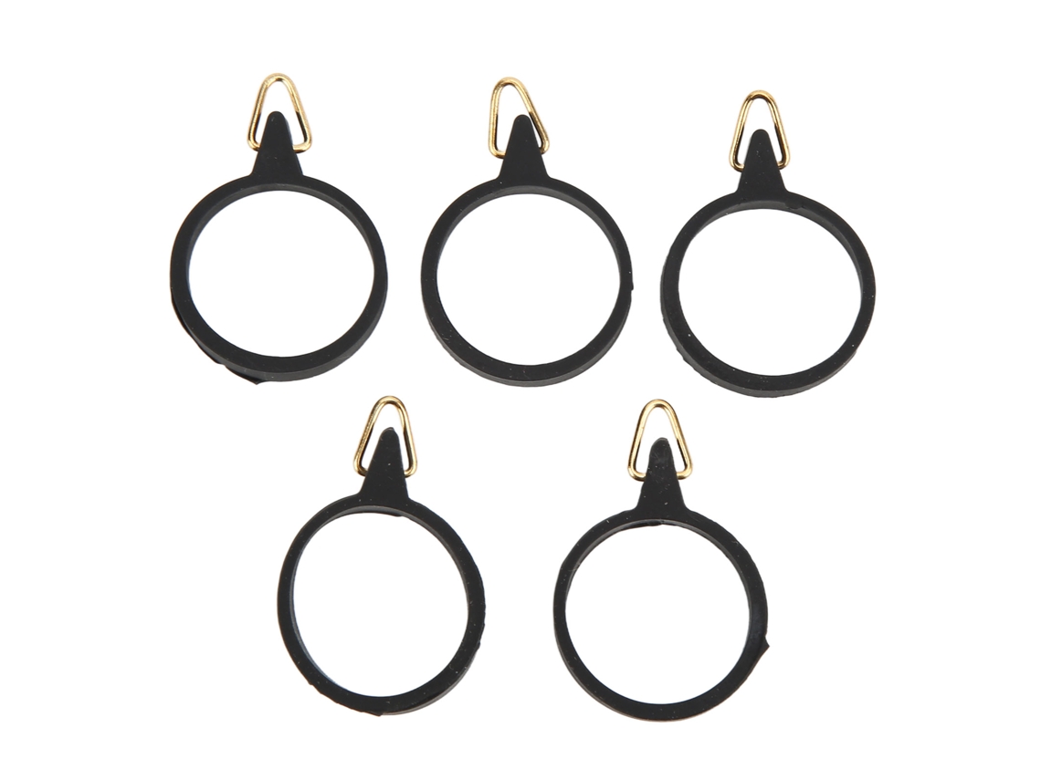 Anub suporte de Gancho para Vara de Pesca em Aço Inoxidável com Borracha 5pcs Acessório para Vara de Pesca