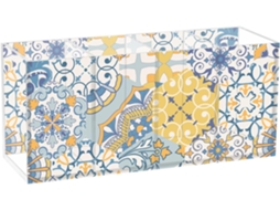 Porta lápis Colorido em Acrílico Frodotgv Gaudi para Crianças 4 Compartimentos Organizador de Material Escol