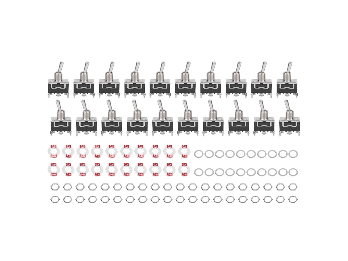 Interruptor Toggle Berm Com Led Botão Rocker 3 Pinos 2 Níveis On-on 15a 250vac Bem-1121