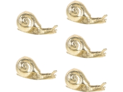 Conjunto De 5 Puxadores Criativos Em Formato Caracol Para Portas Armários E Guarda Roupas