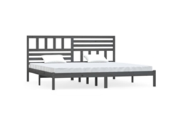 Bed Frame, Bed Frames Vidaxl Cinzeto Madeira De Pinho (200 X 200 Cm)