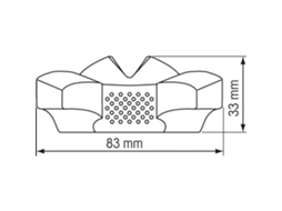 Bússola Iris 50 Prateado 83 X 33 Mmplastimo