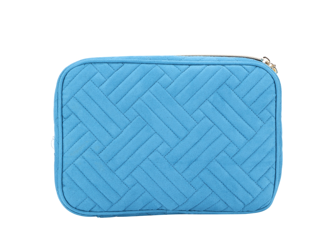 Bolsa De Armazenamento Para Relógios Com Design Azul Organizador De Pulseiras E Acessórios