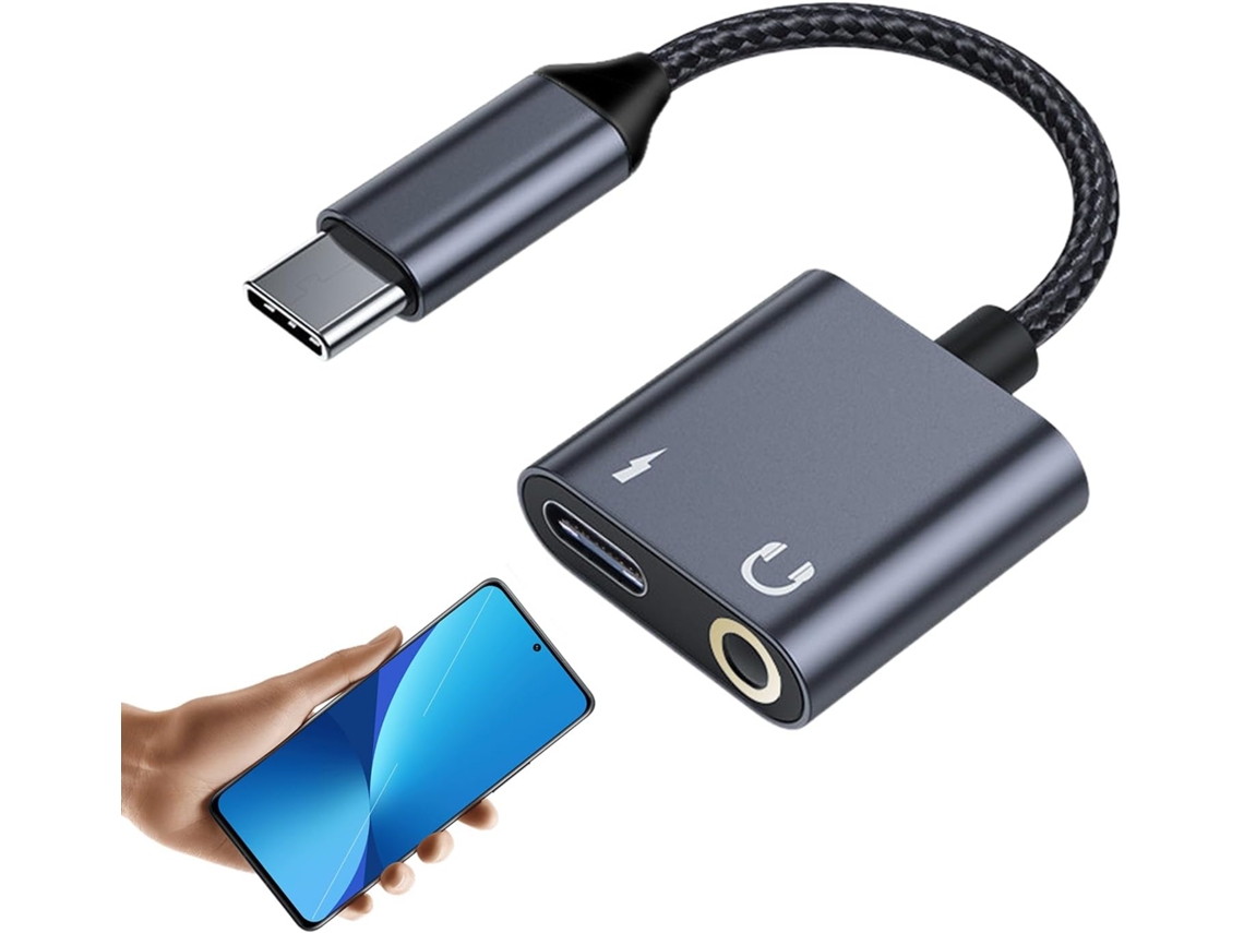 Adaptador Tipo C Para Tomada De Fone De Ouvido