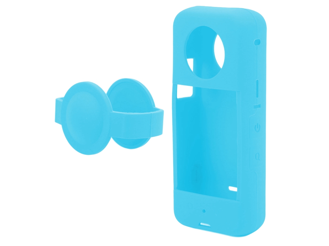 Silicone Camera Protective Case Flexible Elastic Anti Falling Panoramic Camera Sleeve Cover For Insta360 One X3 Blue LAXISCREED