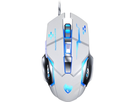 Rato Gaming T-WOLF V6 (3.200 dpi - Branco)