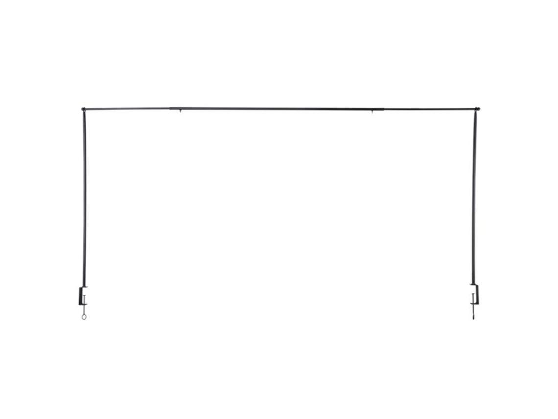 Haste de mesa decorativa ESSCHERT DESIGN Preto Aço (117.7-211.5 x 3.7 x 110.5 cm)