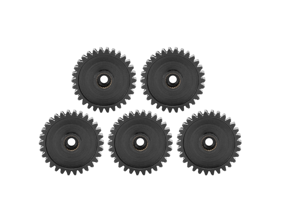 Engrenagem Cilíndrica Servo Aço 24 Dentes Módulo 0.8 Peças Industriais Duráveis Práticas 5pcs