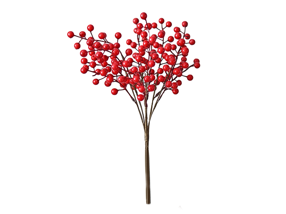 Arranjo De Mesa Decorativo Com Frutas Vermelhas Artificiais Sorteiro
