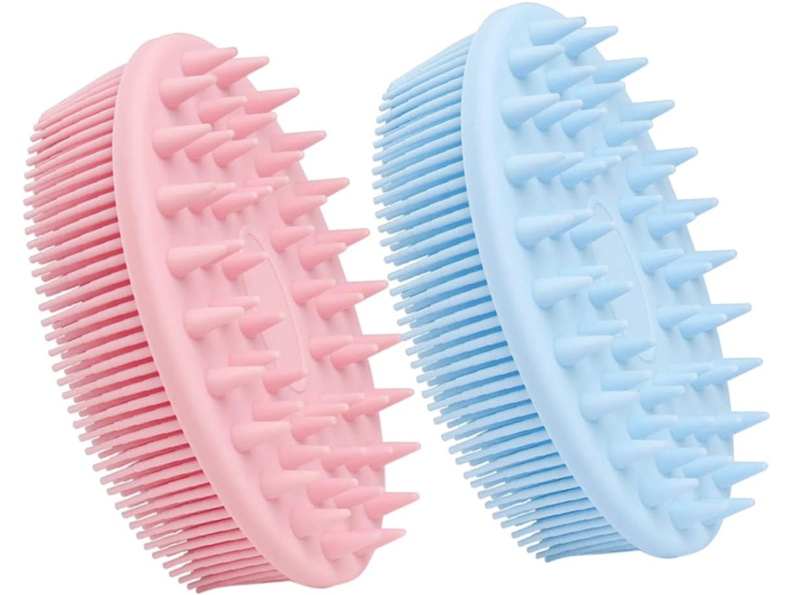 Vicasky Escova De Banho Dupla Face 2 Peças E Ferramenta Limpeza Para, Corpo E Chuveiro Com Cerdas Largas Pequenas Para