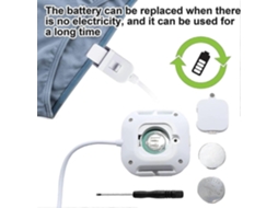 Alarme De Enurese Noturna Para Meninos E Meninas Com Sensor De Som, Vibração E Luz Intermitente.