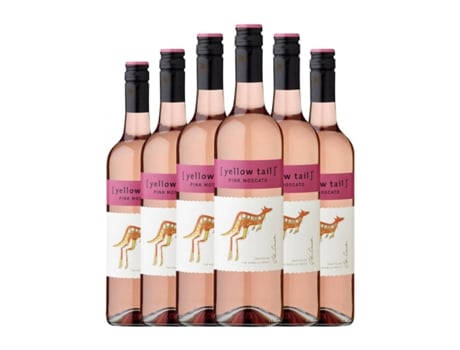 Vinho rosé CASELLA Yellow Tail Pink Mascate Southern Australia (0.75 L - 6 Unidades)