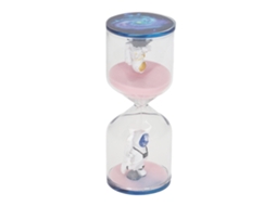 Ats reloj de Arena Decoratsivo Hombre Espacial Temporizador Educatsivo 15 Minutos Rosa para Oficina Hogar Cocina Escritorio