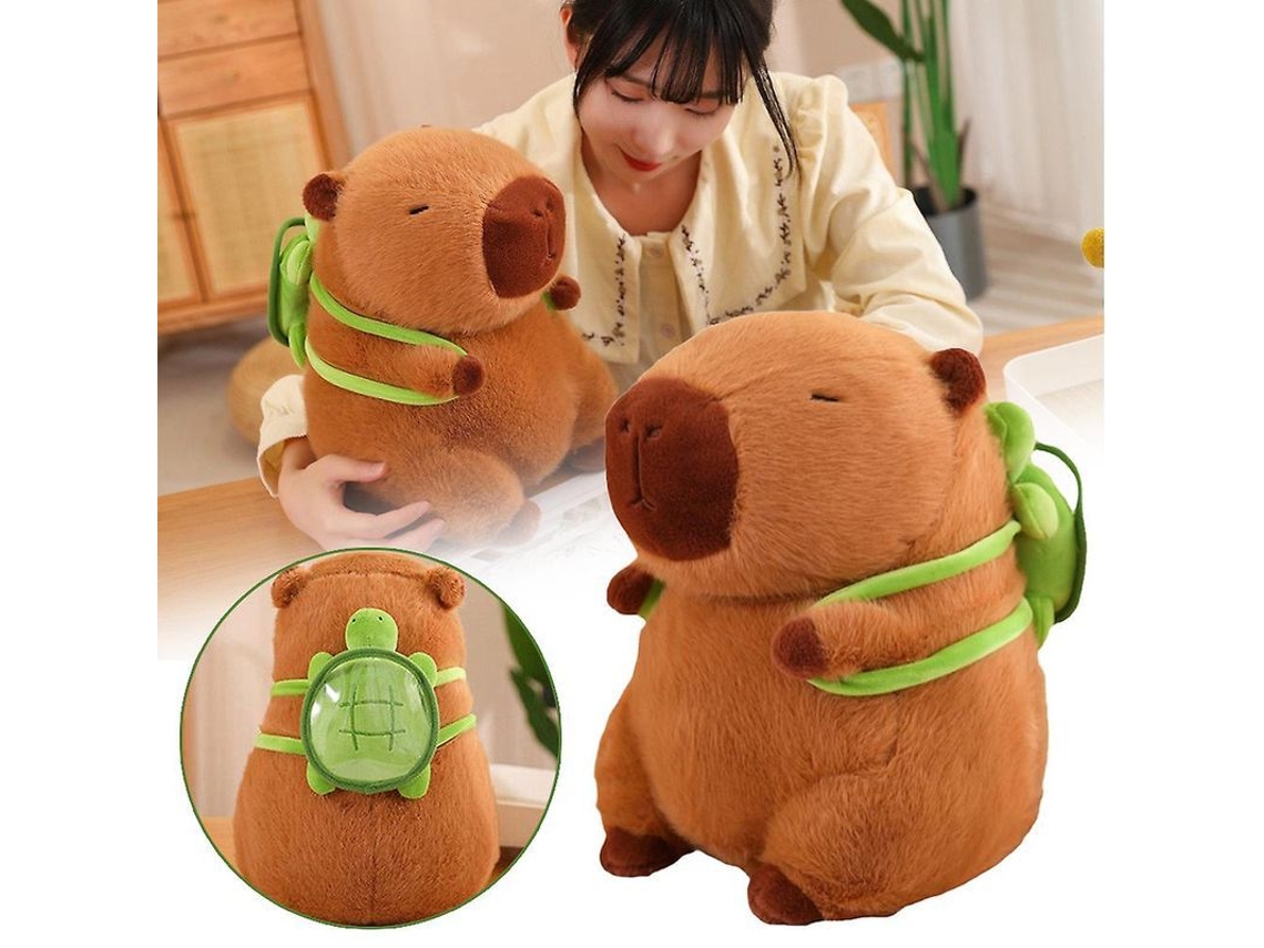 2026 juguete de Pelúcia de Capybara com Tartaruga, Realista e Macio, Presente para Crianças, 23/33cm