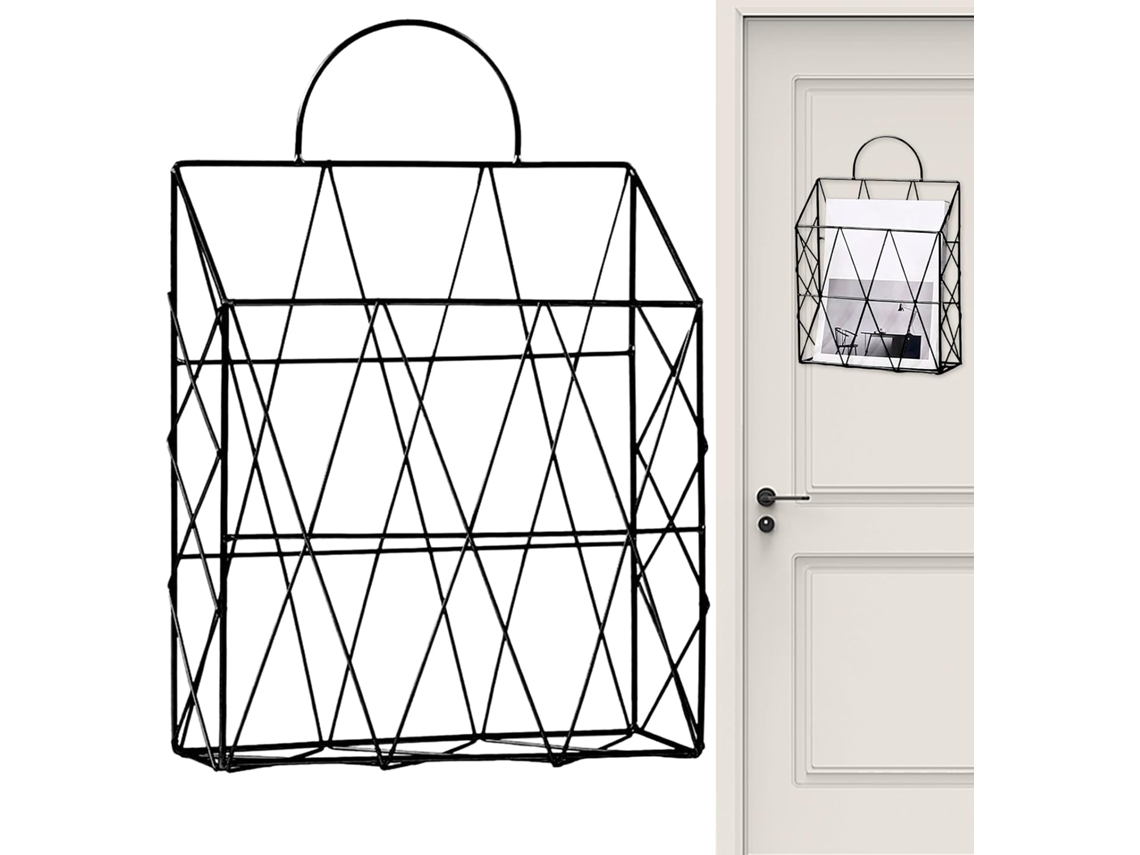 Organizador De Parede Para Arquivos, Organizador Decorativo De Arame, Prateleira Vertical Que Economiza Espaço.