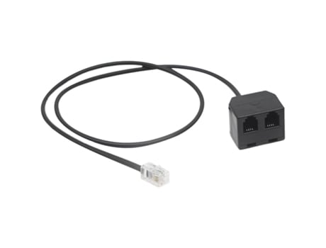 O Cabo Durável Do Divisor Do Adaptador Rj9 Dual 2 Fêmeas a 1 Extensão Do Homem Rj9 4P4C ALLINLESS