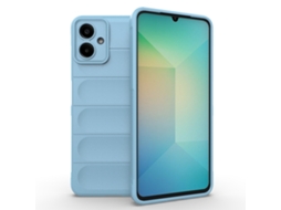 Capa Halinuia Para Samsung Galaxy A06 4g Magic Shield Tpu Azul Claro (interior Em Flanela, Proteção Integral)