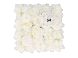 Painel Parede Flores Artificiais Seda Rosa Decor Casamento Fundo Cena Branco 15x15in