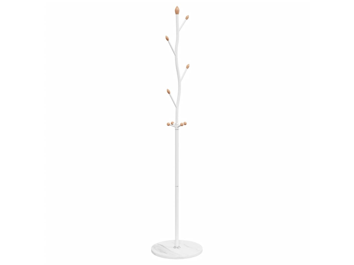 Bengaleiro VIDAXL ferro revestido a pó branco (177 cm)