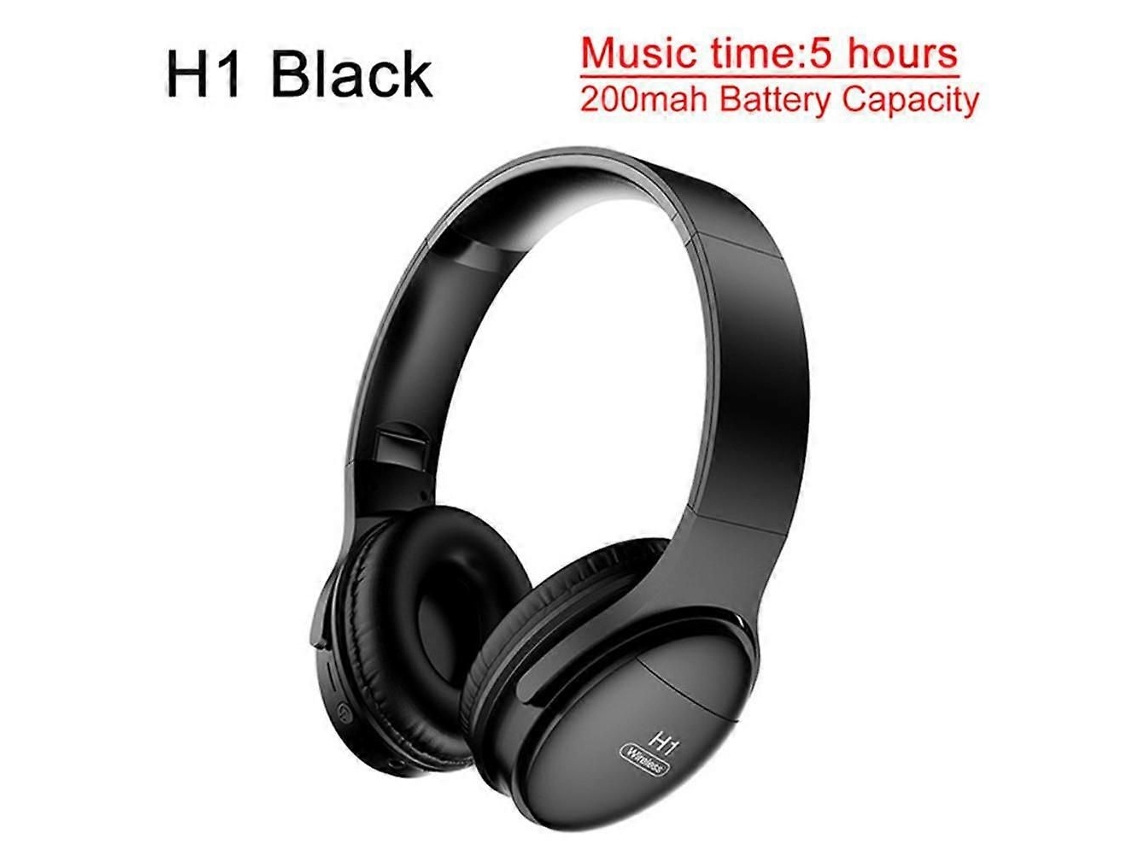 Fones Bluetooth H1 Pro TAISHENGDA Estéreo Hi fi Sem Fio, Cancelamento Ruído, Microfone, Cartão Tf