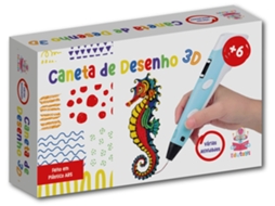 Brinquedo Criativo EDUTOYS Caneta de Desenho 3D (Outlet Caixa Aberta - Idade Mínima: 6 Anos - 1 Unidade - Envio Aleatório)