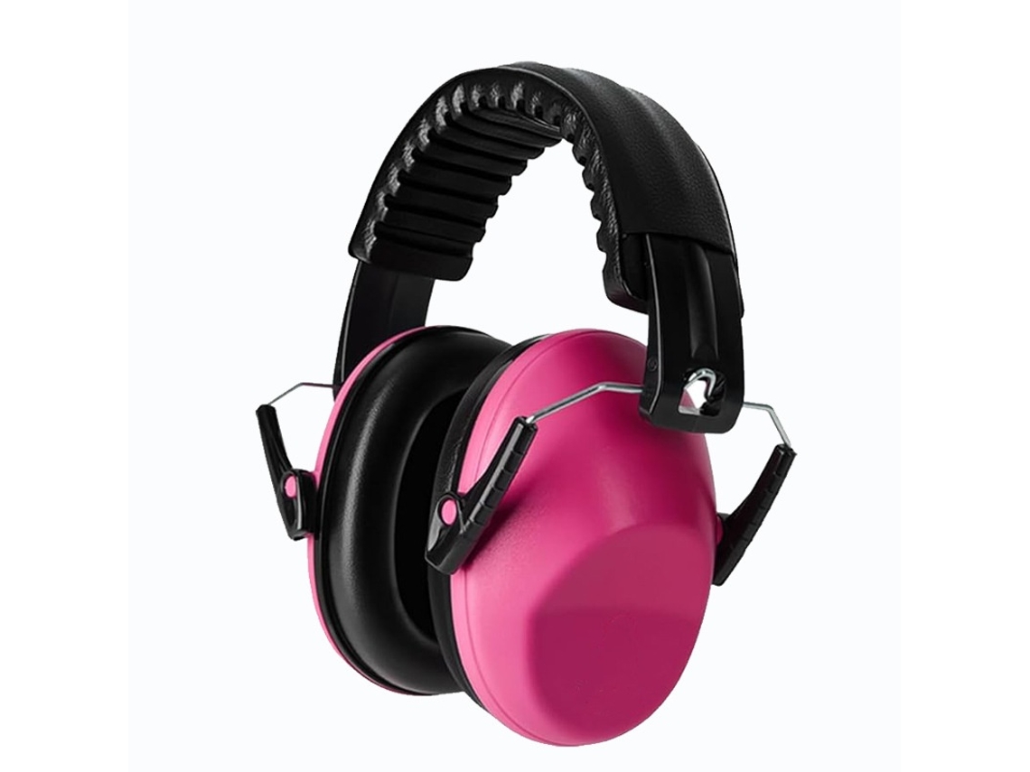 Protetor Auricular Ajustável Com Redução De Ruído, Vermelho Elysve