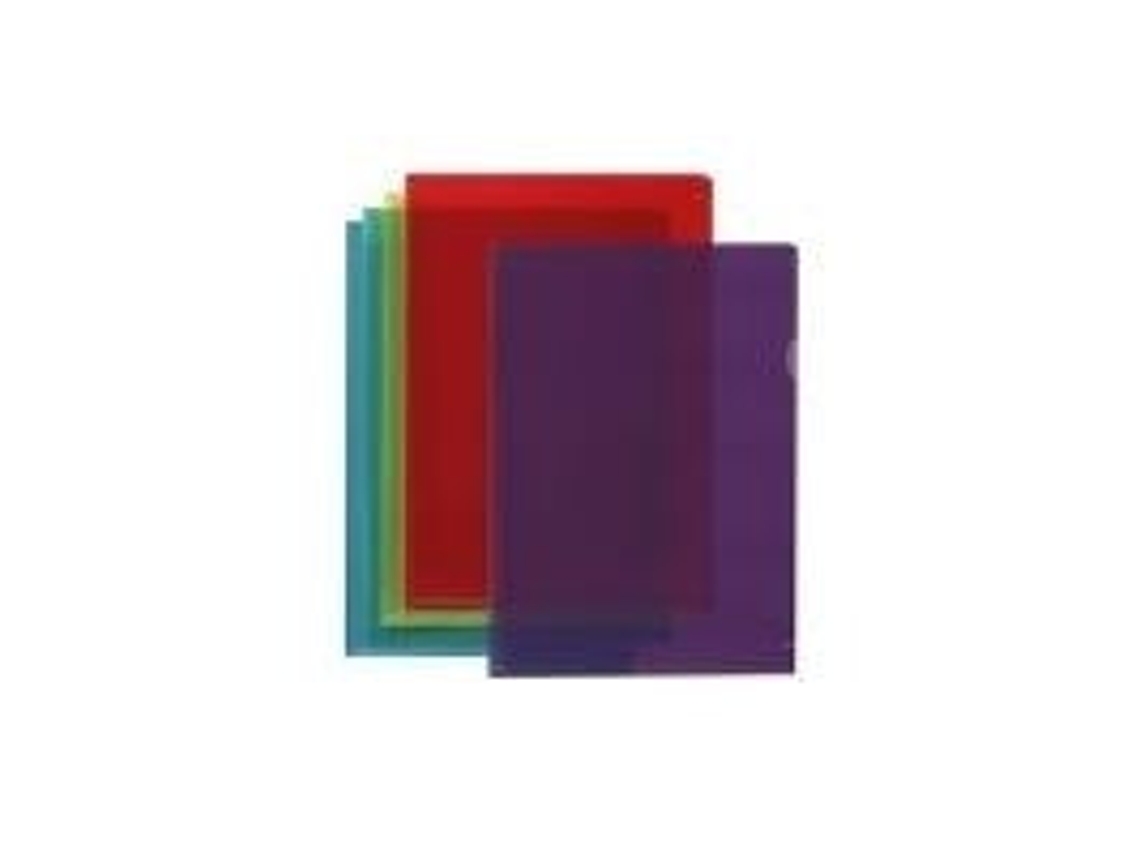 Sichthüllen, Transparent, Din A4, Aus Pvc, 0,15 Mm, Farbig Sortiert Blau, Gelb, Rot, Violett, Grün 1 Stück (100 Elba