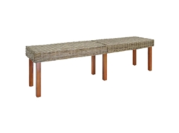 Vidaxl Banco Natural 160 X 35 X 45 Cm Madeira De Manga Maciça
