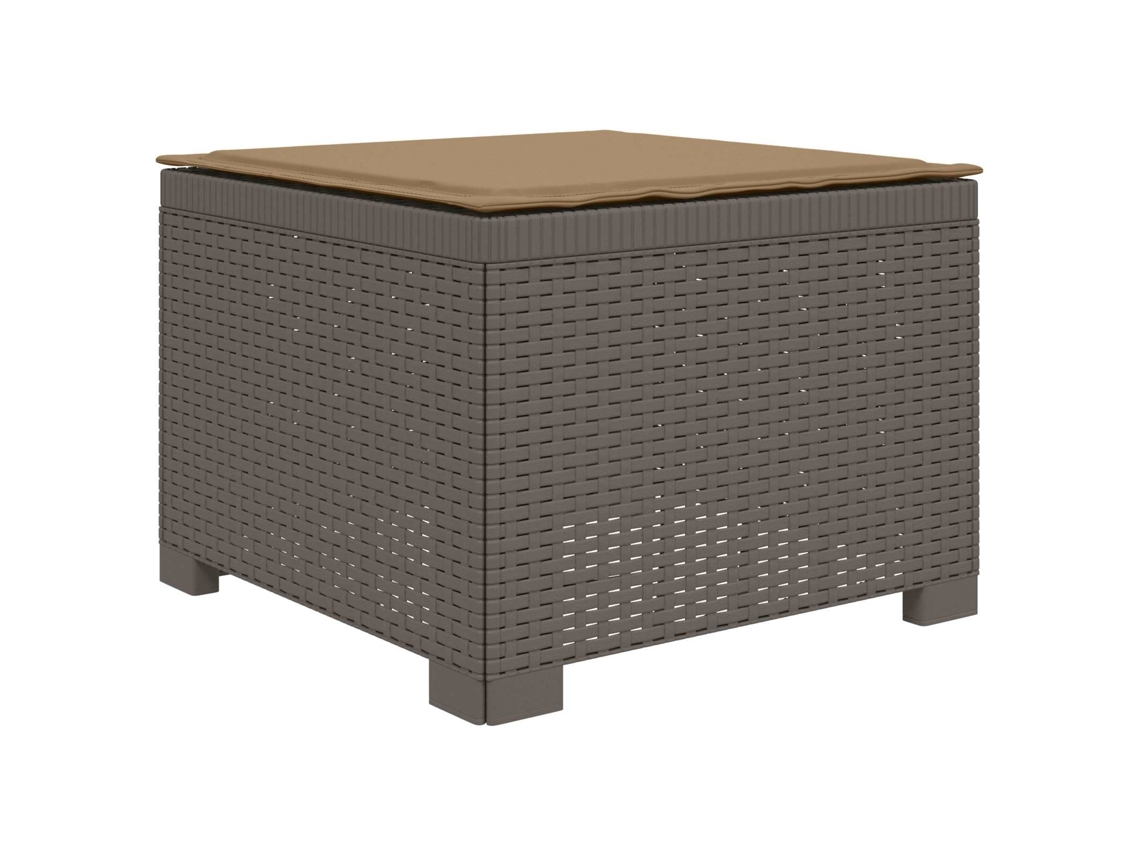 Maison Exclusive - Sofá De Jardim 1 Lugar Com Almofada Look Rattan Pp