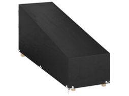 Vidaxl Capa Para Espreguiçadeira 12 Ilhós 200x65x35/60 Cm Polietileno