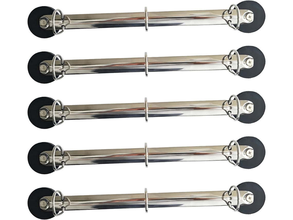 Conjunto de 5 Pinos em Formato D 1 Polegada Com Travamento Resistente Aneis, Organizador de Pasta de Metal