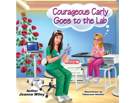 Livro Courageous Carly Goes to the Lab de Joanna Wiley (Inglês)