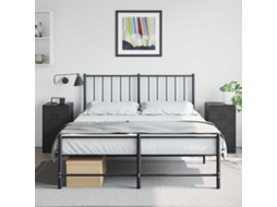 Vidaxl Mesas De Cabeceira 2 Pcs 34,5x39x62 Cm Aço Preto