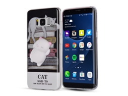 Capa Samsung S8 LAXISCREED Gato Mole Anti estresse 3d
