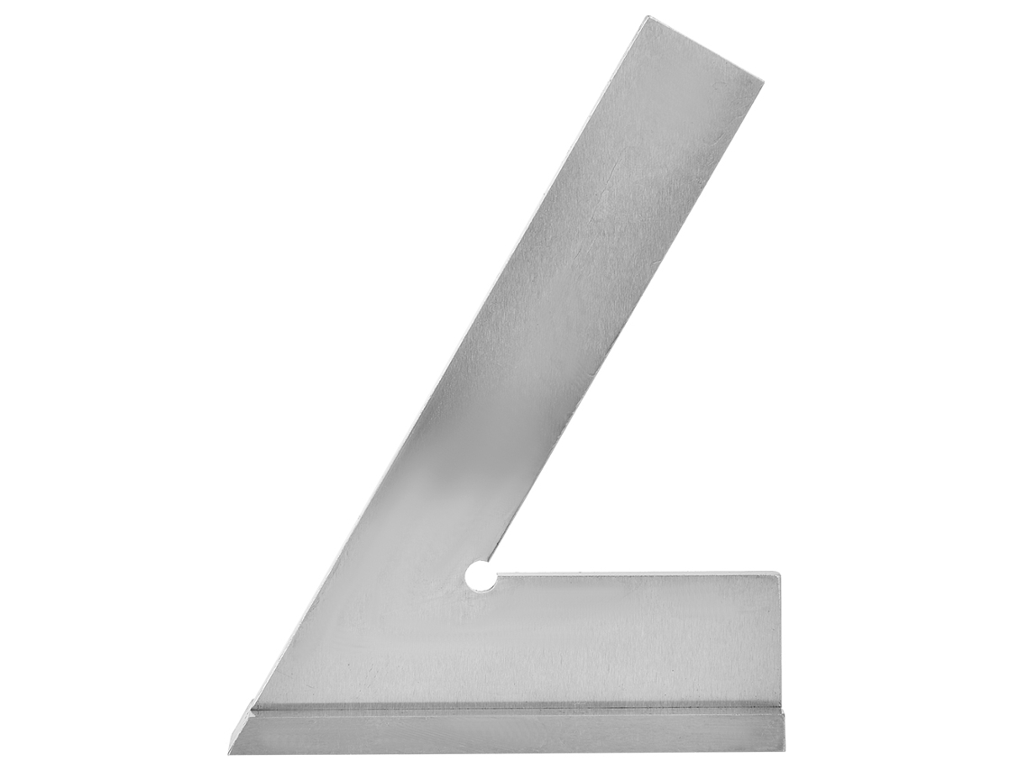 Regra Angular de Aço Inoxidável 60 Graus (100x70mm)