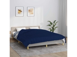Vidaxl Manta Pesada 11 Kg 220x240 Cm Tecido Azul