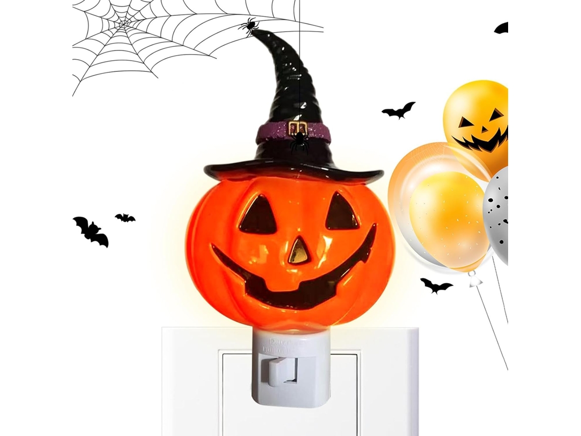 Luzes Noturnas De Halloween Com Plugue Lanterna Decorativa Design