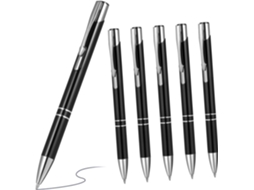 Conjunto De 12 Canetas Esferográficas Retráteis Metal Lurrose,