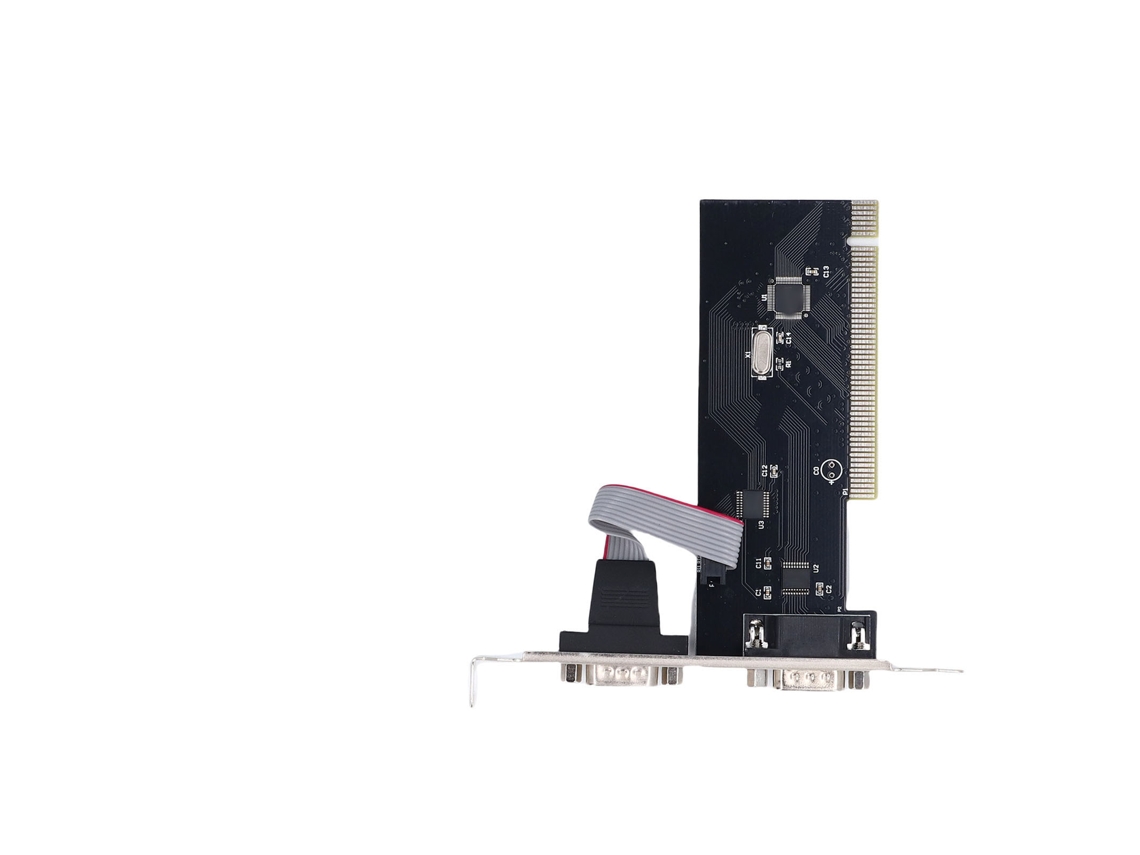 Placa De Expansão Serial Pcie 2 Portas Pci Express 1.0 X1 Para Adaptador Db9 Com Rs232