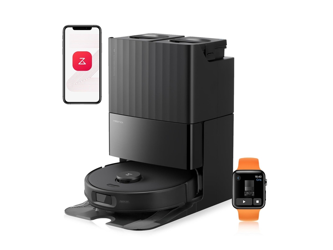 Aspirador Robô Roborock Qrevo Edge S5a, 180min, 18500 Pa, Estação Base De Limpeza Com Água Quente Multiusos, Preto(qrevo Master Versão Atualizada)