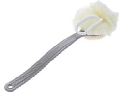 Escova De Banho Esfoliante Para Corpo E Costas Com Cabo Em Abs Cerdas Nylon Duráveis